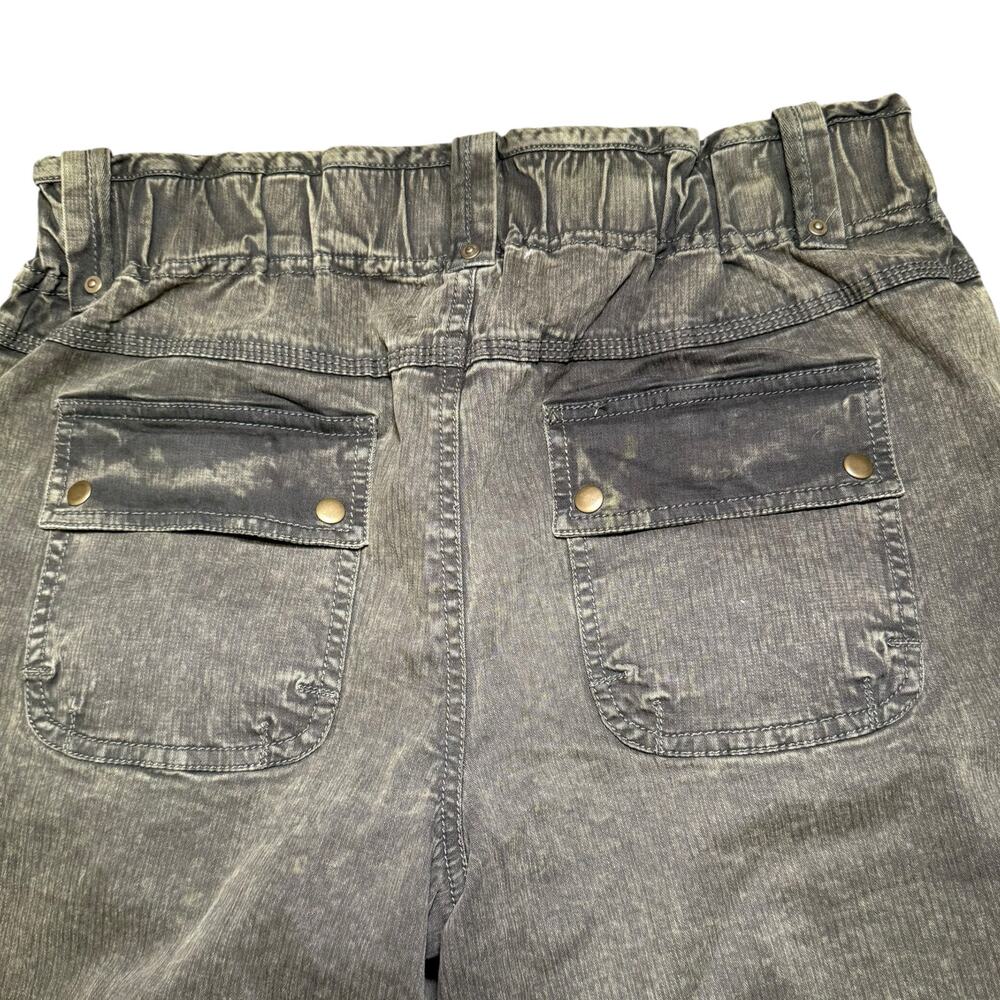 Free People We The Free Utility Cargo Pants Olive Green Acid Wash Medium - Picture 8 of 8
